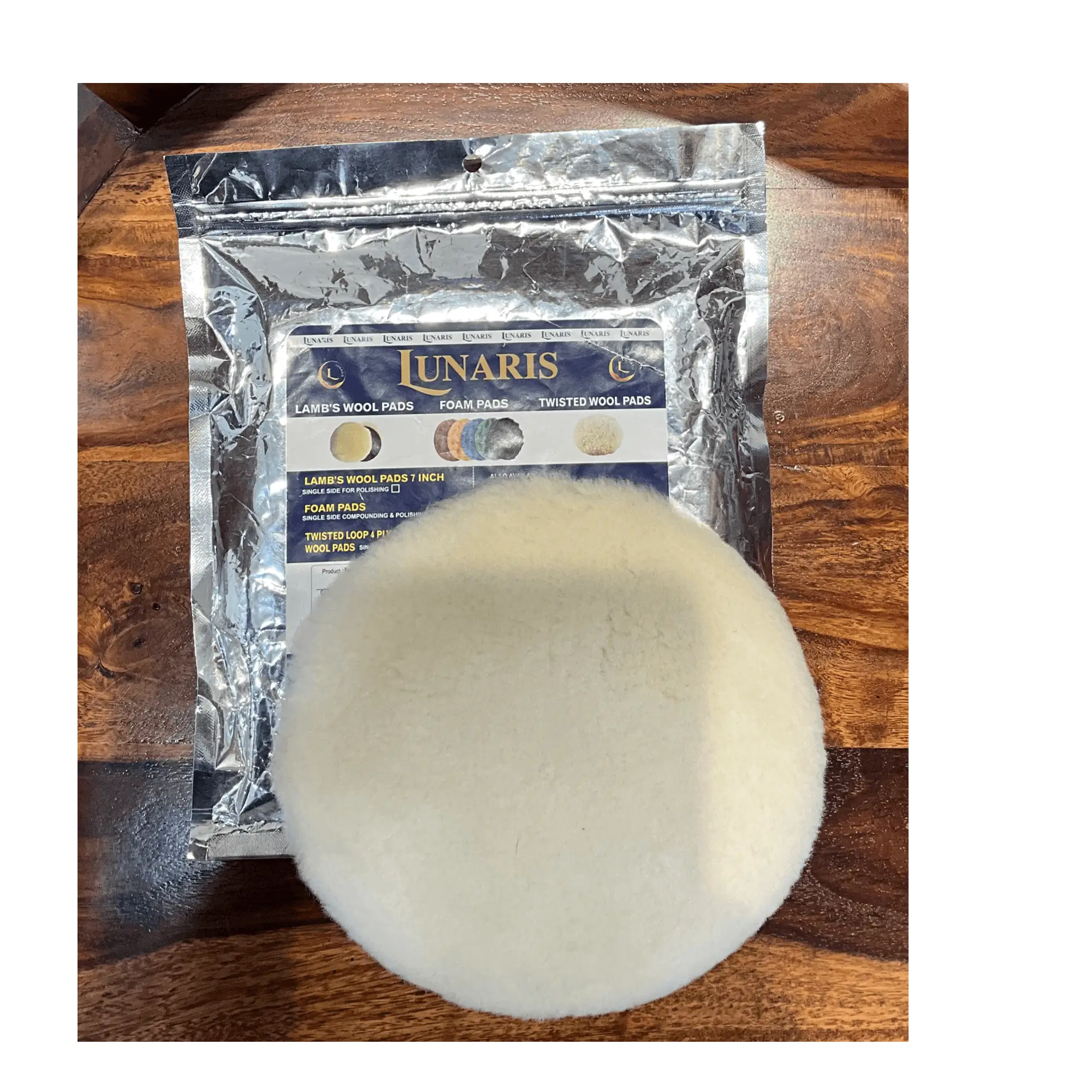 SunChem Lunaris Lamb’s Wool Polishing Pad product photograph